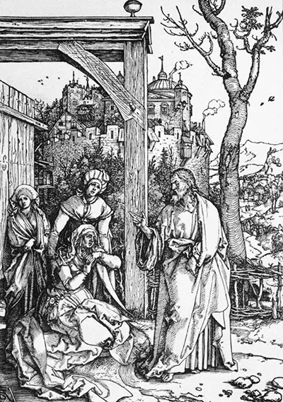 Christus nimmt Abschied von seiner Mutter (Christ Taking Leave of his Mother) Albrecht Durer